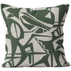 Image de Coussin Déhoussable Imprimé En Polycoton 40x40 Cm Canope, Par Soleil D'ocre