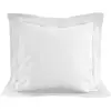 Image de Taie D'oreiller En Coton 57 Fils 63x63 Cm Uni Blanc, Par Soleil D'ocre