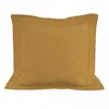 Image de Taie doreiller en coton 57 fils 63x63 cm UNI moutarde par Soleil docre
