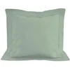 Image de Taie D'oreiller En Coton 57 Fils 63x63 Cm Uni Vert D'eau, Par Soleil D'ocre