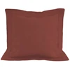 Image de Taie D'oreiller En Coton 57 Fils 63x63 Cm Uni Brique, Par Soleil D'ocre