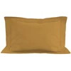 Image de Taie D'oreiller En Coton 57 Fils 50x70 Cm Uni Moutarde, Par Soleil D'ocre