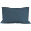 Image de Taie D'oreiller En Coton 57 Fils 50x70 Cm Uni Bleu Canard, Par Soleil D'ocre