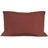 Image de Taie D'oreiller En Coton 57 Fils 50x70 Cm Uni Brique, Par Soleil D'ocre
