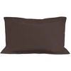 Image de Taie D'oreiller En Coton 57 Fils 50x70 Cm Uni Brun, Par Soleil D'ocre