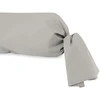 Image de Taie De Traversin En Coton 57 Fils 45x185 Cm Uni Lin, Par Soleil D'ocre