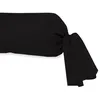 Image de Taie de traversin en coton 57 fils 45x135 cm UNI noir par Soleil docre