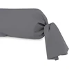 Image de Taie De Travsersin En Coton 57 Fils 45x205 Cm Uni Gris, Par Soleil D'ocre