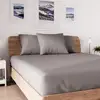 Image de Drap Housse En Coton 90x190 Cm Jersey Gris, Par Soleil D'ocre