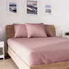 Image de Drap housse en coton 140x190 cm JERSEY vieux rose par Soleil docre