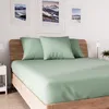 Image de Drap housse en coton 140x190 cm JERSEY vert deau par Soleil docre