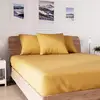 Image de Drap Housse En Coton 160x200 Cm Jersey Moutarde, Par Soleil D'ocre