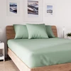 Image de Drap Housse En Coton 160x200 Cm Jersey Vert D'eau, Par Soleil D'ocre