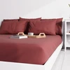 Image de Drap Housse Uni 140x190 Cm Zzz Rouge