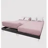 Image de Drap housse TPR en coton 57 fils 2x70x190 cm UNI vieux rose par Soleil dOcre