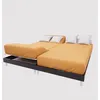 Image de Drap housse TPR en coton 57 fils 2x80x200 cm UNI moutarde par Soleil dOcre