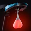 Image de Feu arrière vélo suspendu en forme de coeur rouge à LED - WEWOO