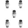Image de Kit 5 Adaptateurs Coaxiaux Accsup Tv Blanc Laiton
