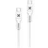 Image de Câble téléphone portable Wefix Cable USB-C vers USB-C 60W 1m Blanc
