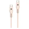 Image de Câble téléphone portable Wefix Cable USB-C vers USB-C 60W 1m Rose