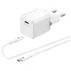 Image de Chargeur pour téléphone mobile Wefix Chargeur secteur 20W + Cable USB-C 1m blanc