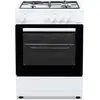 Image de Cuisinière Mixte Proline Pmc6060w 3 Foyers Gaz 1 Plaque Électrique Four 62 L Blanc