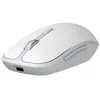 Image de Souris Accsup rechargeable sans fils blanche bicolore - 2.4G & Bluetooth