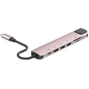 Image de Hub Usb Accsup 7-en-1 Câble 20 Cm Rose Poudré