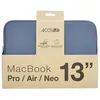 Image de Housse PC Portable Accsup Bleu pour MacBook Neo Air et Pro de 13