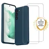 Image de EVETANE Coque compatible Galaxy S23 antichoc Bleu + 2 vitres