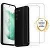 Image de Coque antichoc compatible Galaxy S23 Noir + 2 protections écran - EVETANE