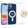 Image de EVETANE Coque Anti-choc Magsafe compatible iPhone 12 Mini Transparente + 2 vitres