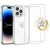 Image de Coque de téléphone - EVETANE - iPhone 14 Pro - Anti-choc - Transparente - 2 vitres incluses
