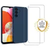 Image de Coque antichoc compatible Galaxy A14 Bleu + 2 protections écran - EVETANE