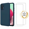 Image de Coque antichoc compatible Galaxy A32 Bleu + 2 protections écran - EVETANE