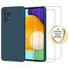 Image de Coque antichoc compatible Galaxy A52 Bleu + 2 protections écran - EVETANE
