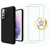 Image de EVETANE Coque compatible Galaxy S21 Fe antichoc Noir + 2 vitres