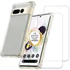 Image de EVETANE Coque compatible Pixel 7 Pro antichoc Transparente + 2 vitres