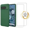 Image de EVETANE Coque compatible Pixel 8 Pro antichoc Vert + 2 vitres