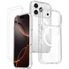 Image de EVETANE Coque Anti-choc Magsafe compatible iPhone 17 Pro Max Transparente + 2 vitres
