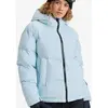 Image de Veste à capuche Roxy Alofted Puffy bleu clair femme - XL