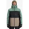 Image de Veste à capuche Quiksilver Sycamore Block 20K vert noir marron - L