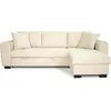 Image de Canapé D'angle Convertible Réversible - 4 Places - Hamilton - Tissu Beige - L 245 X P 150 X H 86 - Fabriqué En Ukraine