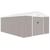 Image de Abri De Jardin En Métal 15,16 M² - Kit D'ancrage Inclus - Taupe
