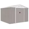 Image de Abri De Jardin En Métal 7,06 M² - 277 X 255 X 202 Cm - Kit D'ancrage Inclus - Taupe
