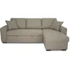 Image de Canapé D'angle Convertible Réversible 4 Places - Tissu Beige - L 244 X P 151 X H 90 - Fabriqué En Ukraine