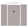 Image de Abri De Jardin En Métal 4,07 M² - 213 X 191 X 195 Cm - Mars -kit D'ancrage Inclus, 2 Portes Coulissantes - Taupe