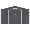 Image de Abri De Jardin En Metal 10,78 M2 - Kit Dancrage Inclus - Gris Anthracite