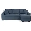 Image de Canapé dangle convertible réversible - 4 places - Tissu Bleu - HAMILTON - L 244 x P 151 x H 90 - Fabriqué en Ukraine