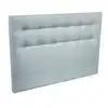 Image de Tête De Lit Titien Capitonnée Tissu Gris 140 Cm Fdl-m